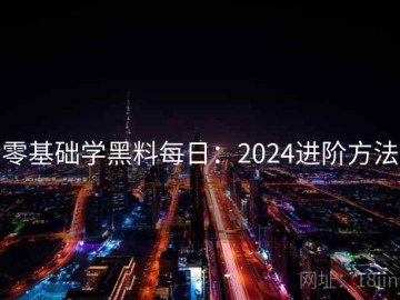 零基础学黑料每日：2024进阶方法