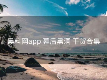 黑料网app 幕后黑洞 干货合集