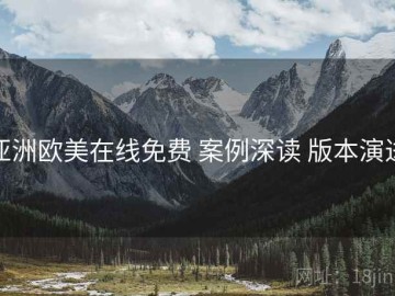 亚洲欧美在线免费 案例深读 版本演进
