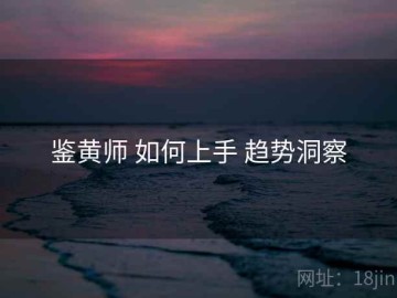 鉴黄师 如何上手 趋势洞察