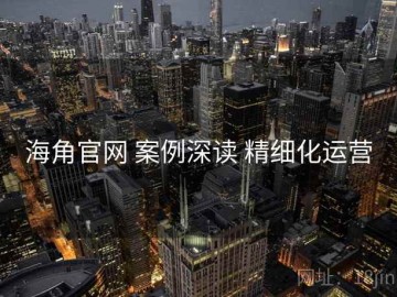 海角官网 案例深读 精细化运营