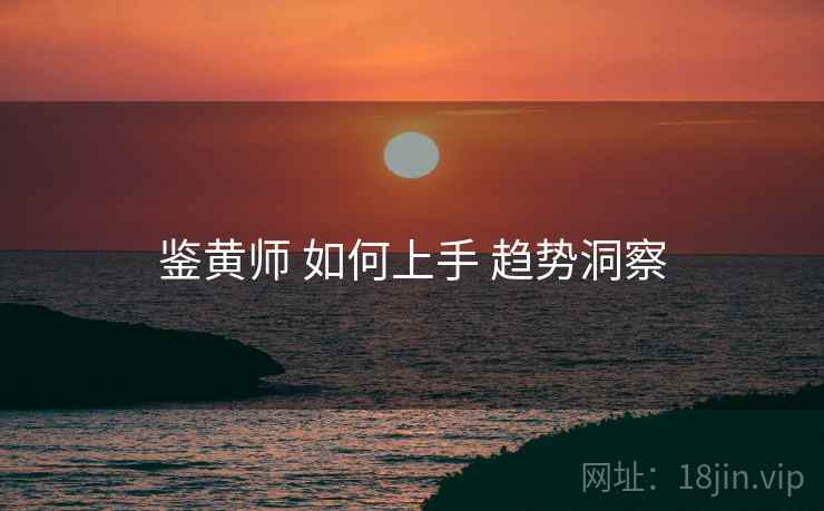 鉴黄师 如何上手 趋势洞察