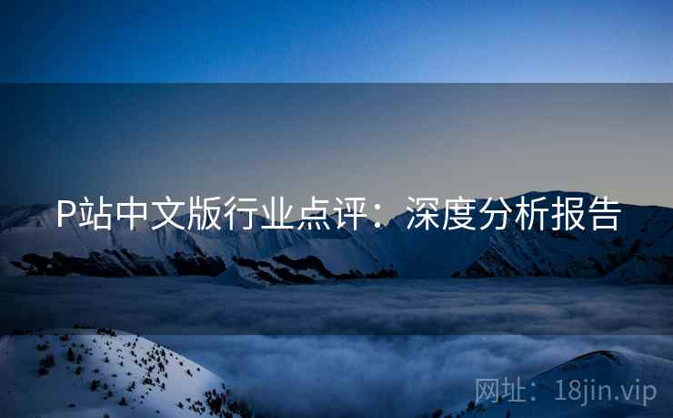 P站中文版行业点评：深度分析报告