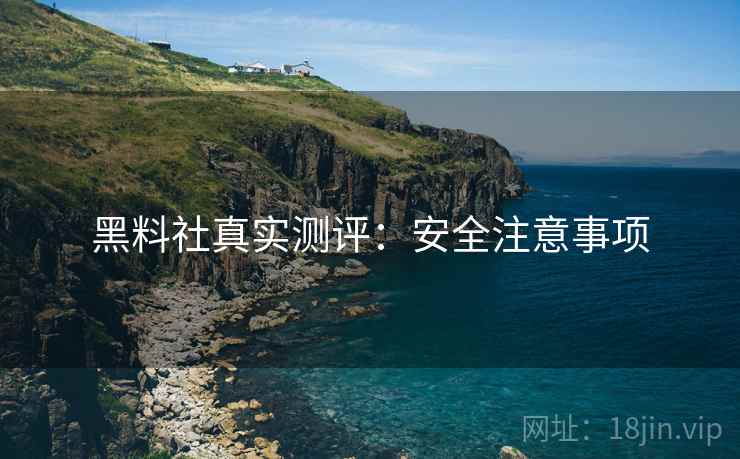 黑料社真实测评：安全注意事项