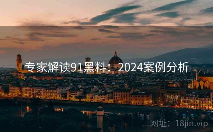 专家解读91黑料：2024案例分析
