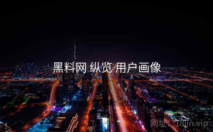 黑料网 纵览 用户画像